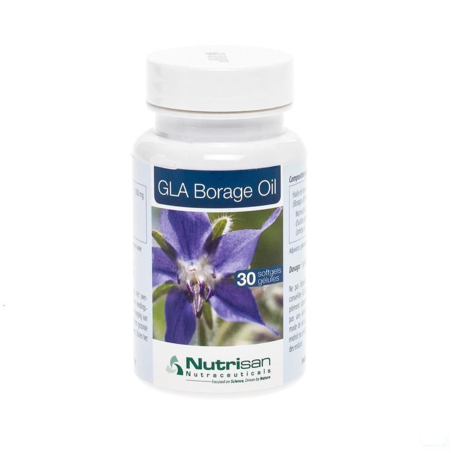 Gla Borage Oil Pot Softgels 30 Nutrisan