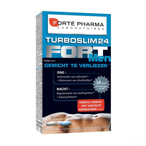 Turboslim 24 Fort Men Tabletten 1x28 - Forte Pharma - InstaCosmetic