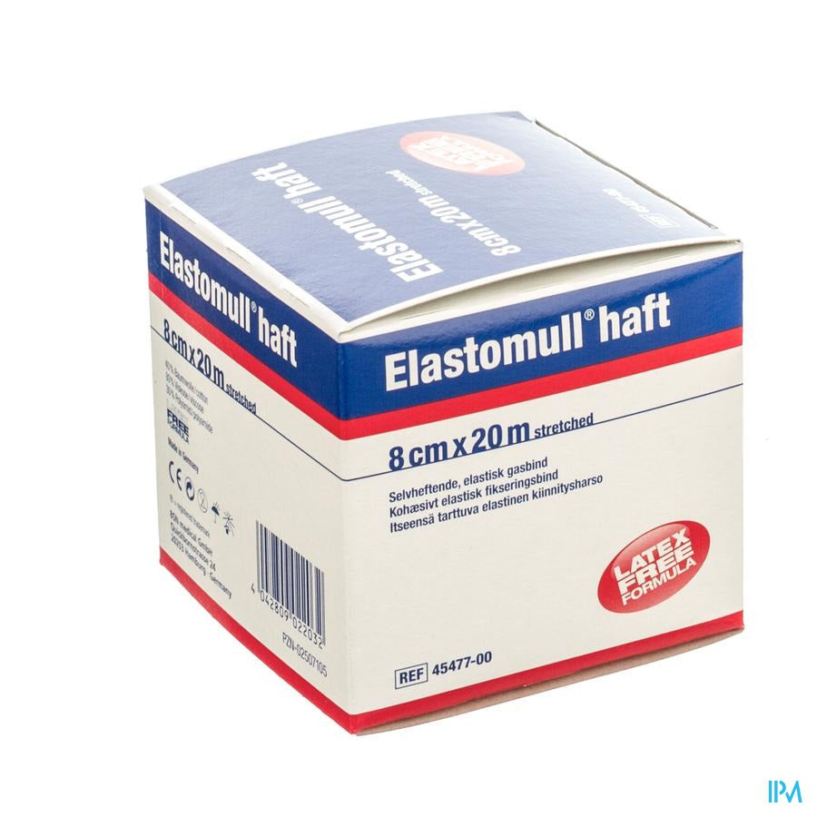 Elastomull Haft Latexvrij 8cmx20m 4547700