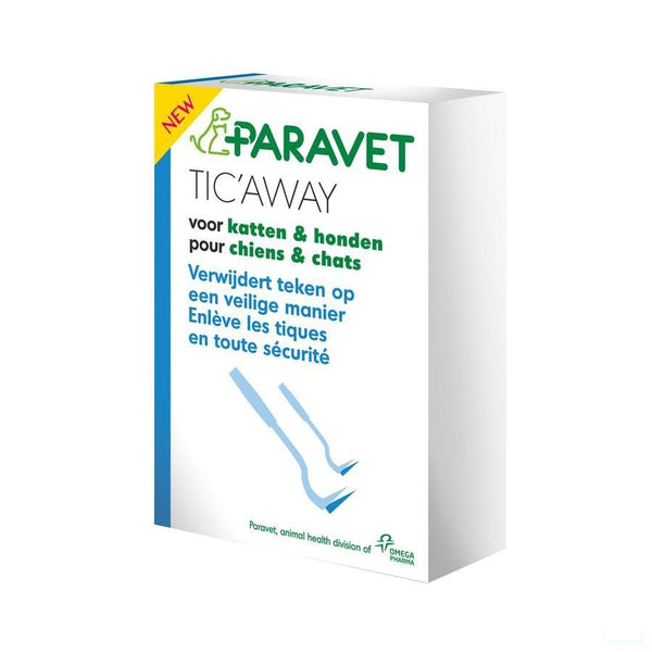 Paravet Tic Away Kat-hond Haak 2 - Axone Pharma - InstaCosmetic