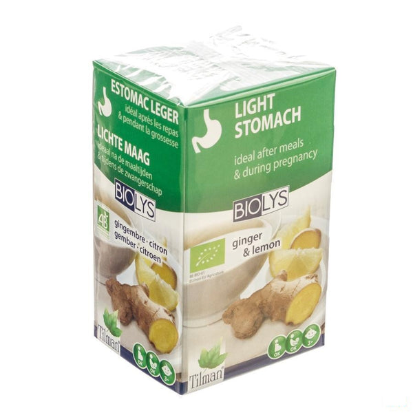 Biolys Gember - Citroen Tea-bags 20 - Tilman - InstaCosmetic