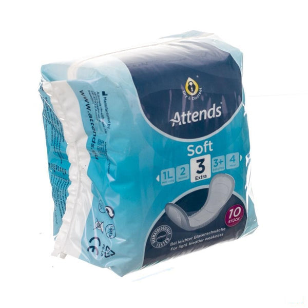 Attends Soft 3 Extra Inleg Anatom. 1x10 - Attends - InstaCosmetic