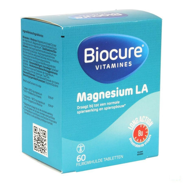 Biocure Magnesium Long Action Filmomh.tabl 60 - Qualiphar - InstaCosmetic