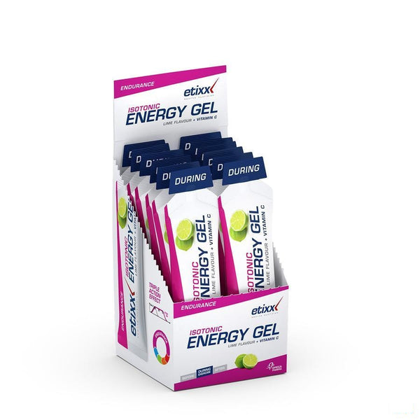 Etixx Isotonic Energy Gel Lime 12x40g - Axone Pharma - InstaCosmetic