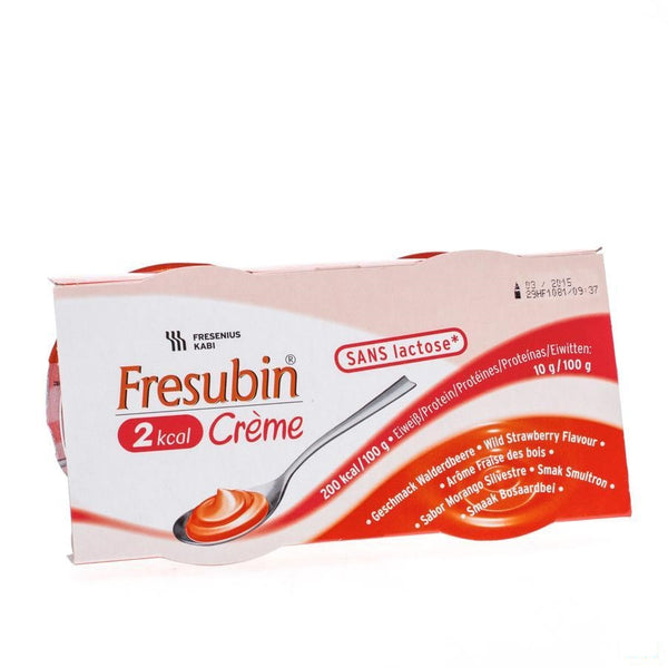 Fresubin 2kcal Creme Aardbei Pot 4x125g - Fresenius Kabi - InstaCosmetic