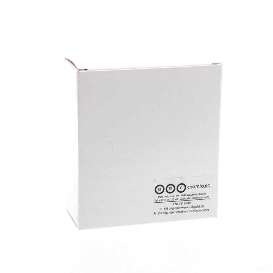 Pill Organizer Semaine Couvercle Clapet