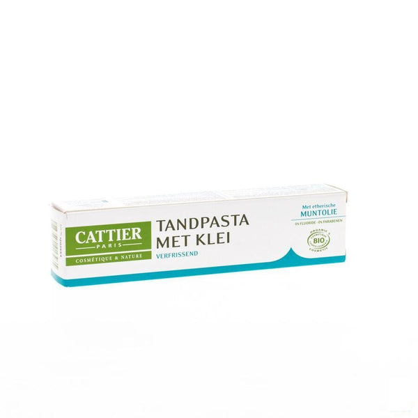 Cattier Tandpasta Klei Munt 75ml - 2pharma - InstaCosmetic