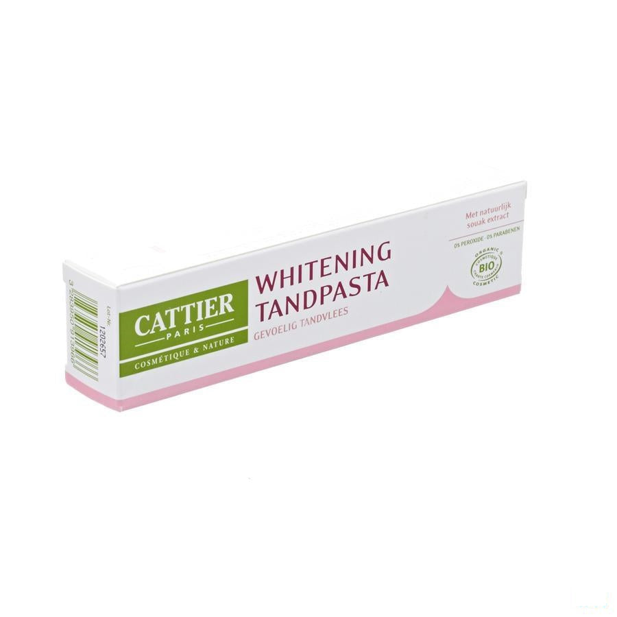 Cattier Tandpasta Whitening Gevoel. Tandvlees 75ml