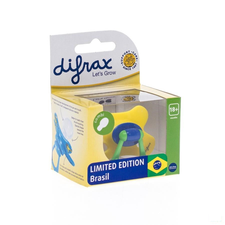 Difrax Fopspeen Combi 0-6 Combi Brazilie