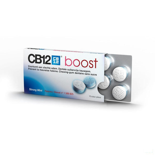 Cb12 Boost Strong Mint Kauwgom 10 - Meda Pharma - InstaCosmetic