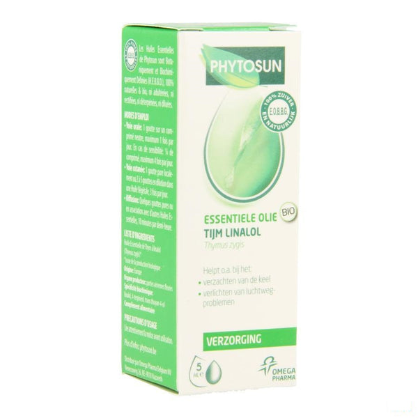 Phytosun Tijm Linalol Bio 5ml - Phytosun - InstaCosmetic