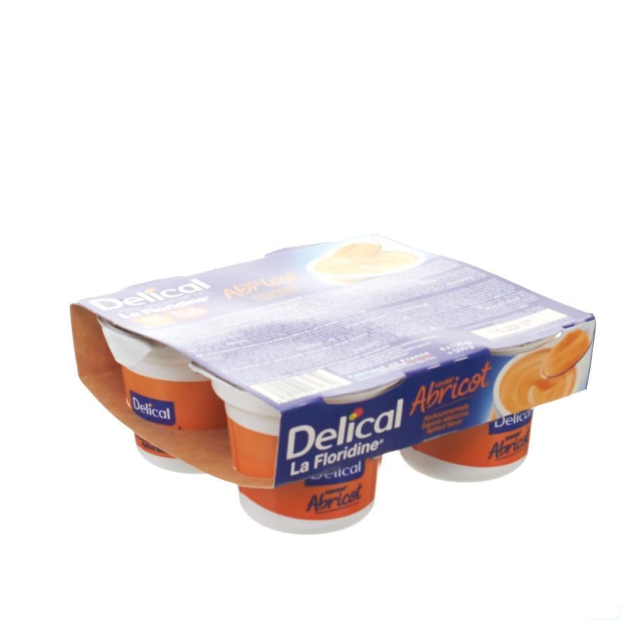 Delical Creme Dessert La Floridine Abrikoos 4x125g