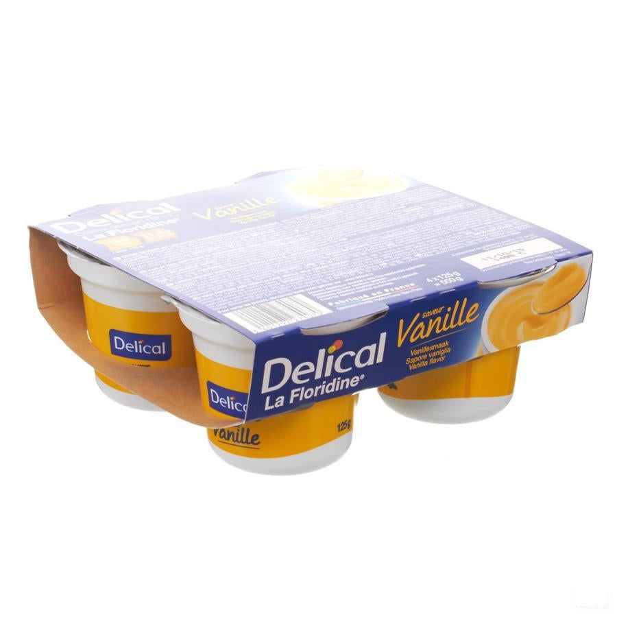 Delical Creme Dessert La Floridine Vanille 4x125g