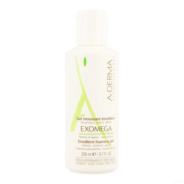 Aderma Exomega Schuimgel Pompfl 200ml - Aderma - InstaCosmetic