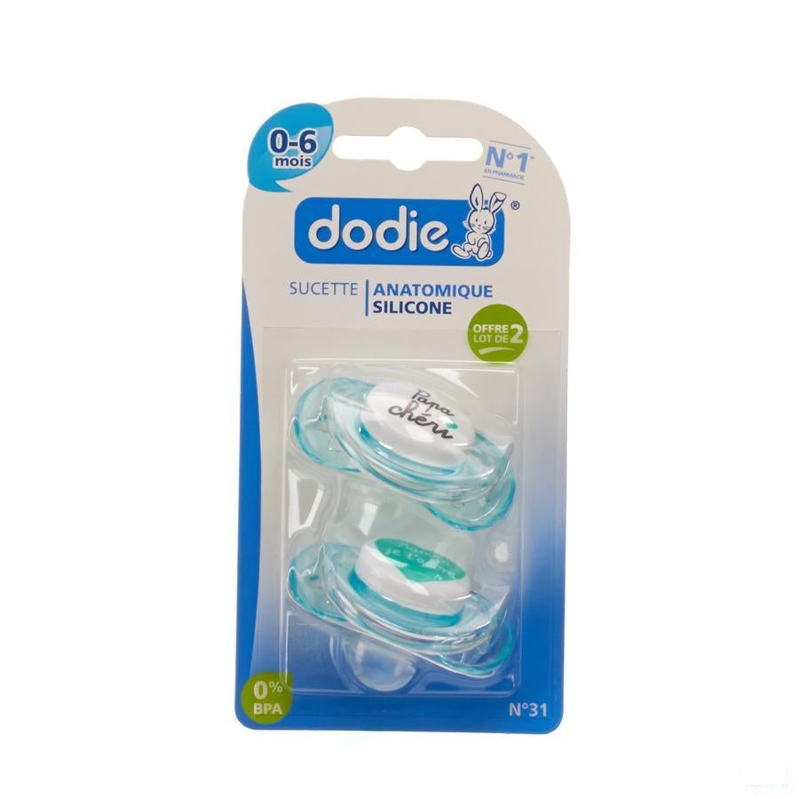 Dodie Fopspeen Boodschap 1lftd Sil. Ring Duo 2