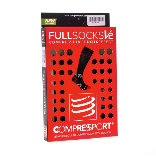 Compressport Full Socks Black 2l - Ocebio - InstaCosmetic