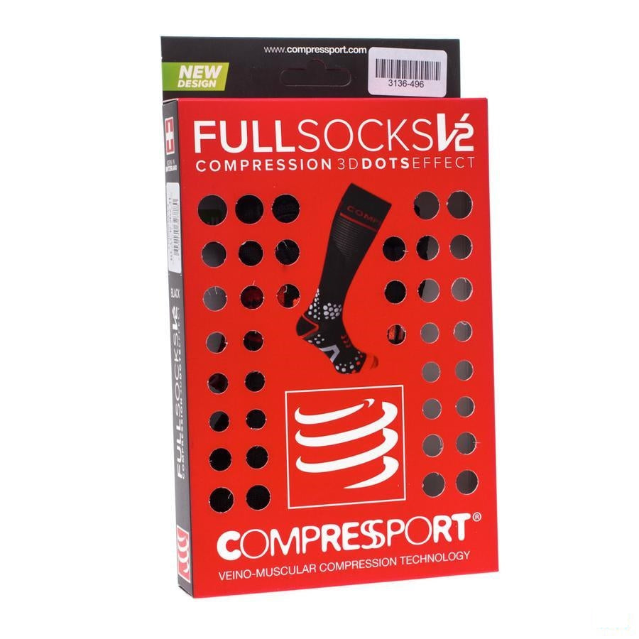 Compressport Full Socks Black 3l