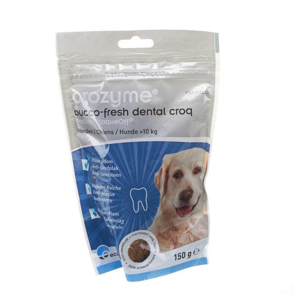 Orozyme Bucco-fresh Dental Croq Dog >10kg 150g - Ecuphar Nv/sa - InstaCosmetic