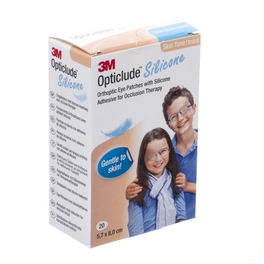 Opticlude 3m Silicone Eye Patch Skin Tone Maxi 20