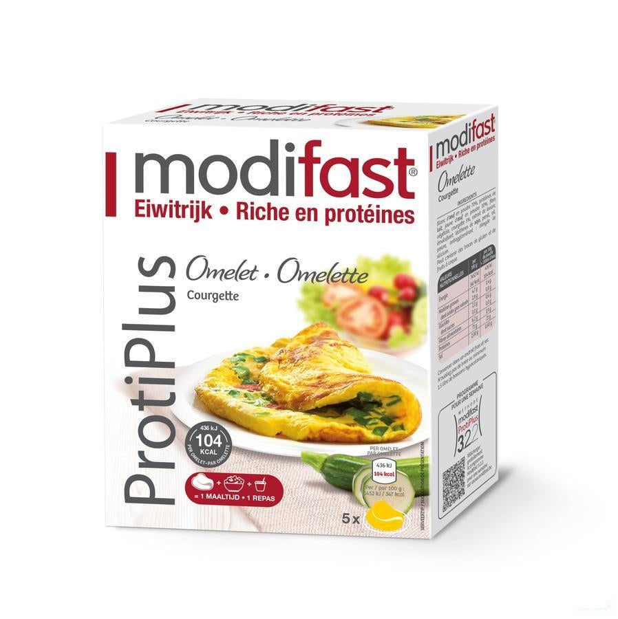 Modifast Protiplus Omelet Courgette Zakje 5x30g