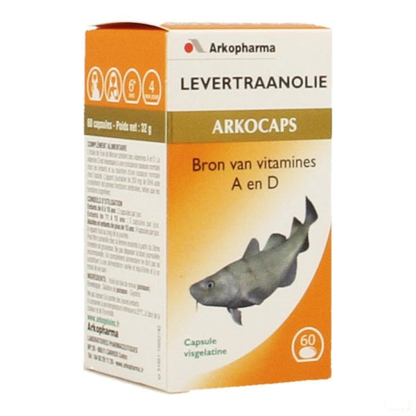 Arkocaps Levertraanolie 60 - Arkopharma - InstaCosmetic