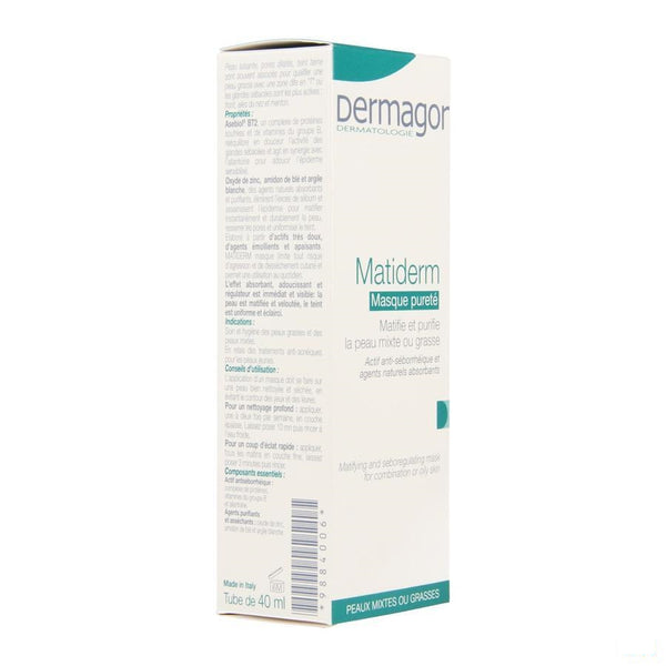 Dermagor Matiderm Reinigend Masker Vh Tube 40ml - Alphamega - InstaCosmetic
