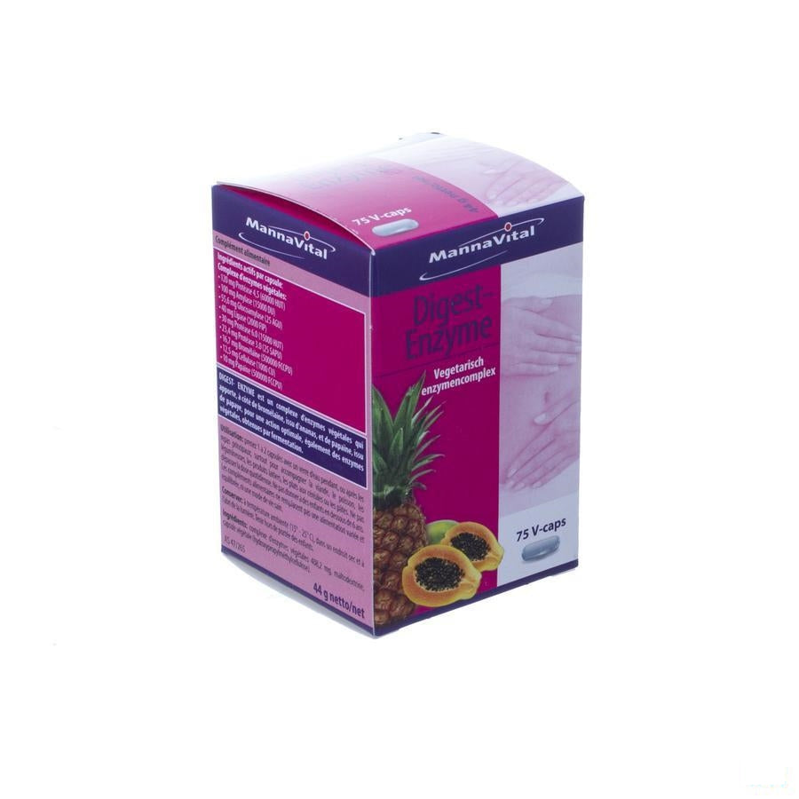 Mannavital Digest Enzyme V-caps 75