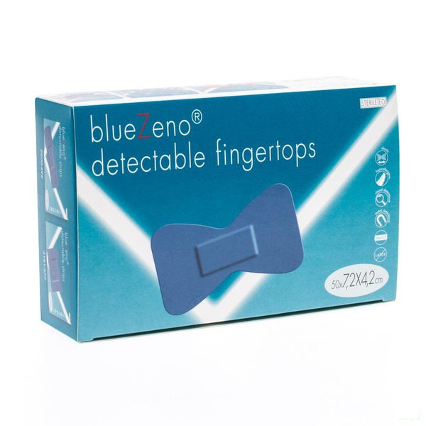 Bluezeno Detectable Fingertop 7,2x4,2cm 50 - Zeno Phar - InstaCosmetic