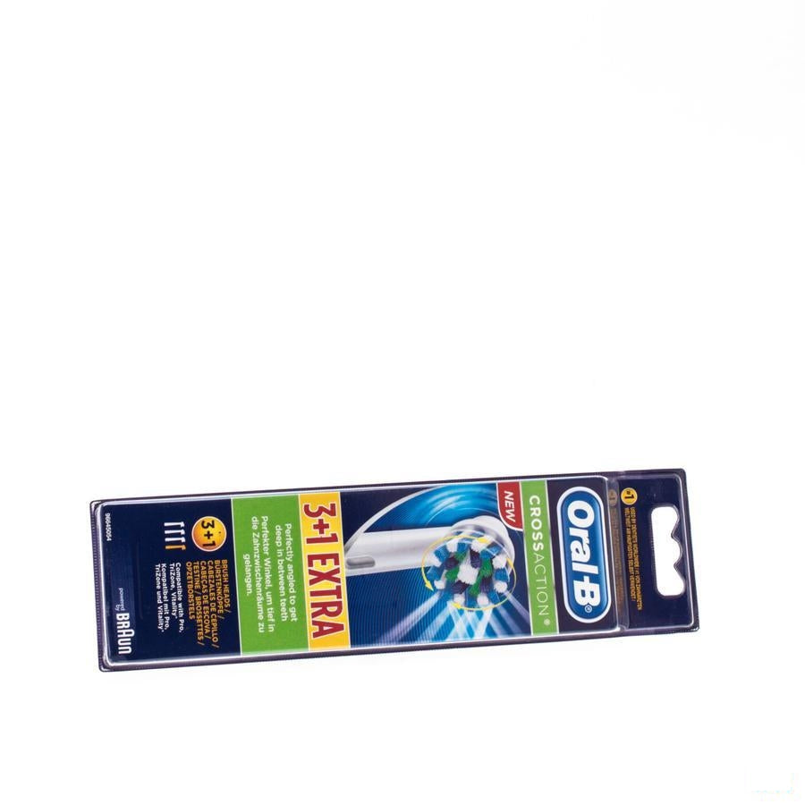 Oral B Refill Crossaction 3+1 - Opzetborstels