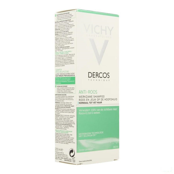 Vichy Dercos Anti-Roos Shampoo Vet Haar Reno 200ml - Vichy - InstaCosmetic