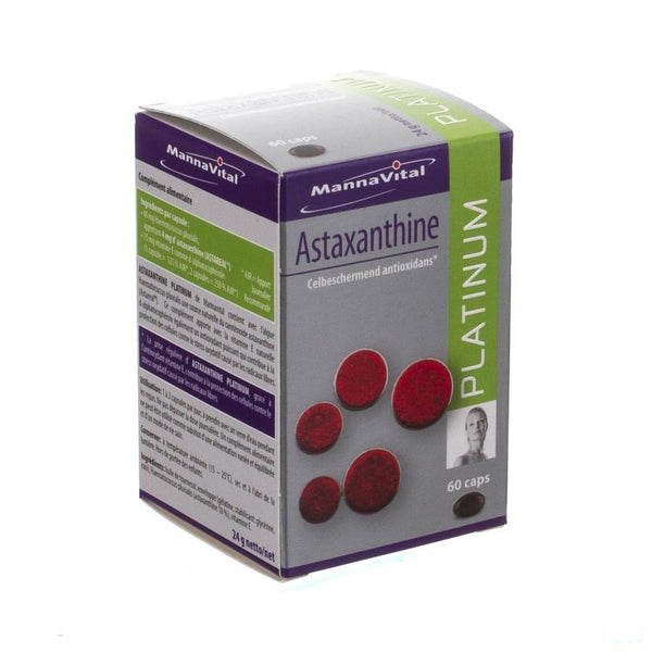 Mannavital Astaxanthine Platinum Capsules 60 - Fytofarma - InstaCosmetic