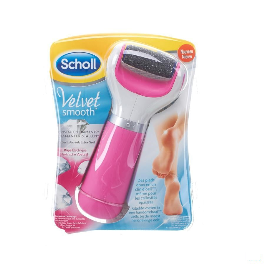 Scholl Velvet Smooth Extra Grof Voetvijl Electr.