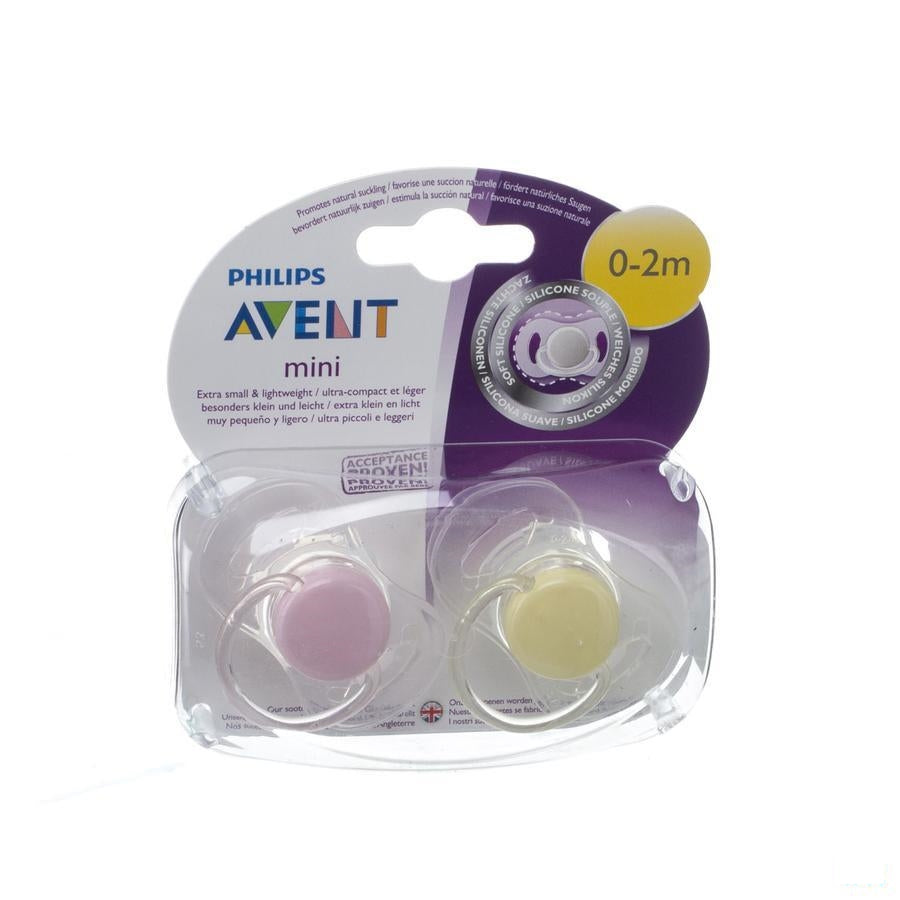 Avent Mini Fopspeen Girls 0- 2m Duopack