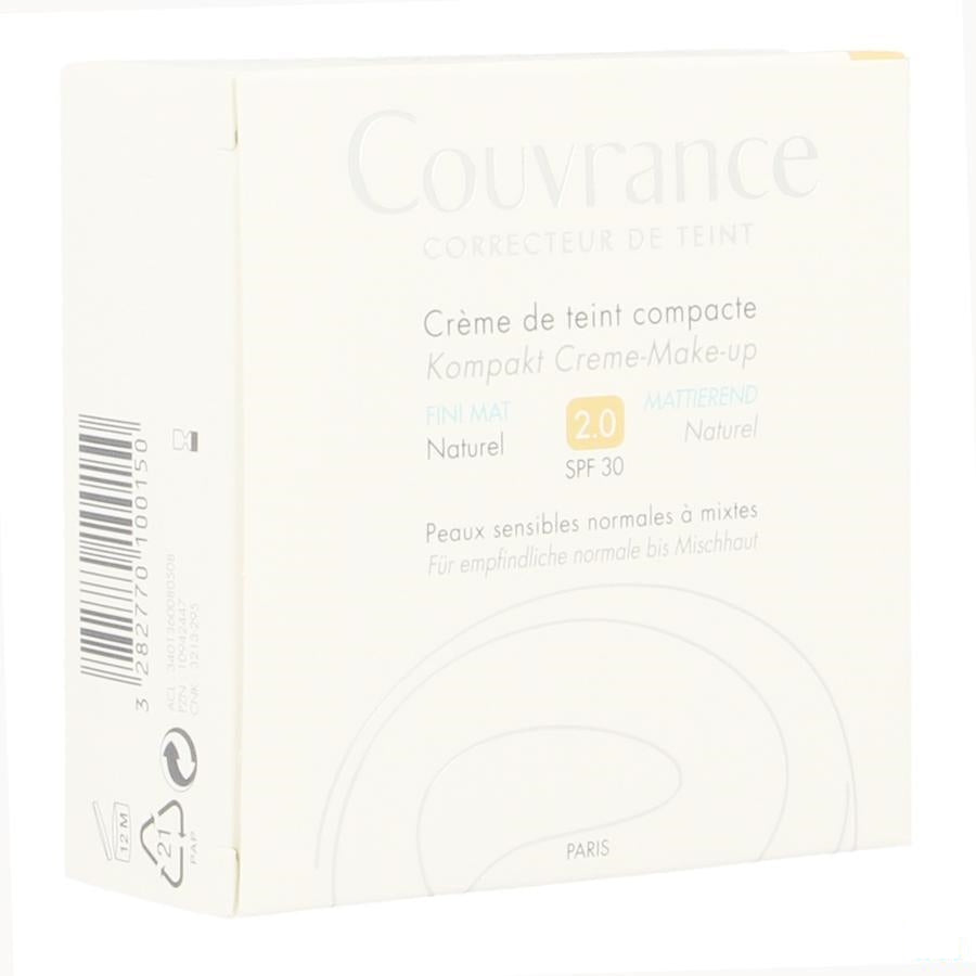 Avène Couvrance - Foundation Compact Mat kleur: Naturel 10gr