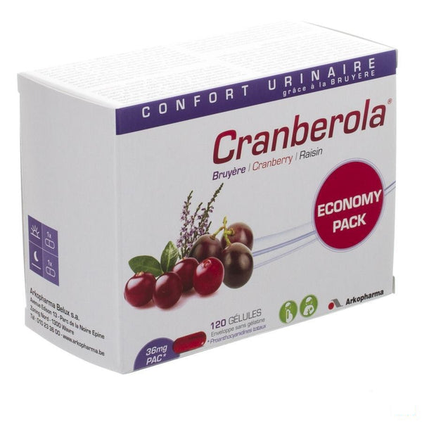 Cranberola Capsules 120 - Arkopharma - InstaCosmetic