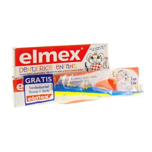 Elmex Tandp Kind Tube 2x50ml + Tandenb 0-3jaar - Elmex-meridol - InstaCosmetic