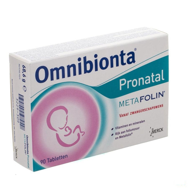 Omnibionta Pronatal Metafolin Tabletten 90 - Merck - InstaCosmetic
