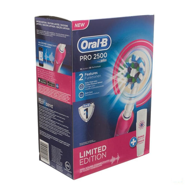 Oral B Pro 2500 Cross Action Pink - Elektrische tandenborstel - Procter & Gamble - InstaCosmetic