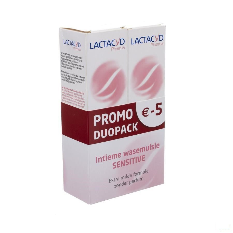 Lactacyd Pharma Sensitive Duo 2x250ml -5eur Promo