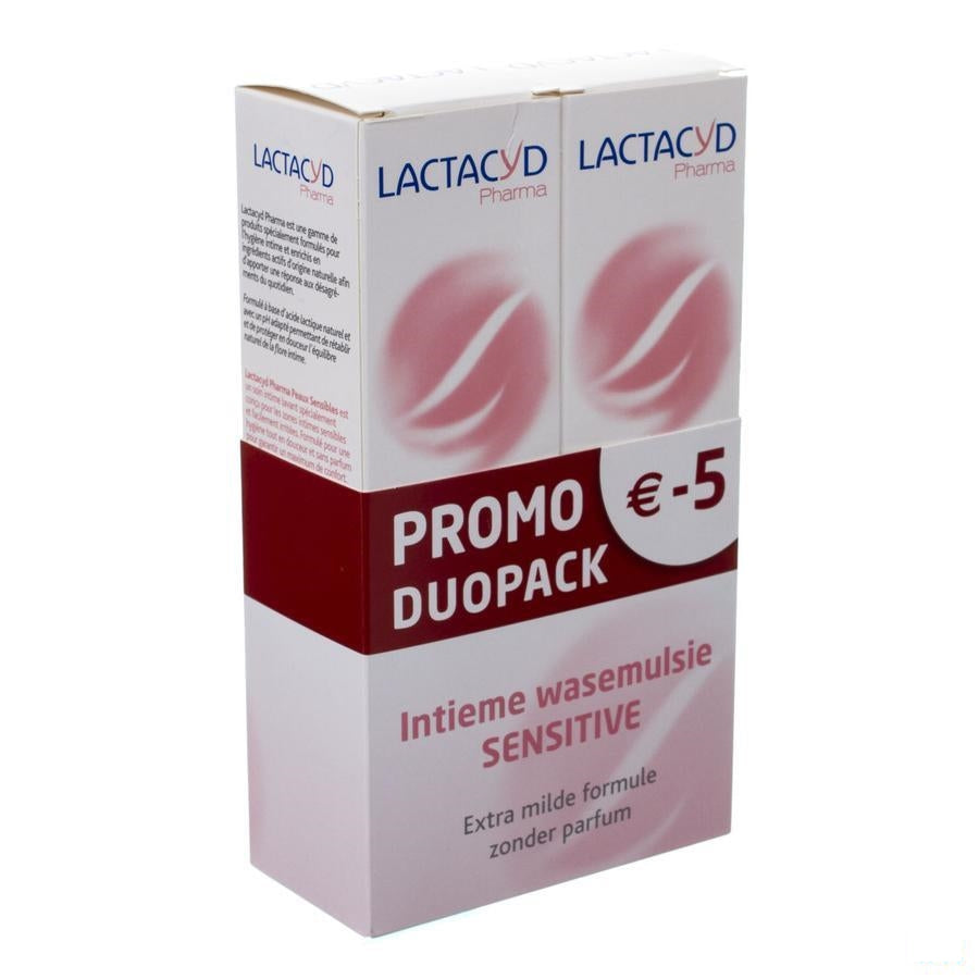 Lactacyd Pharma Sensitive Duo 2x250ml -5eur Promo