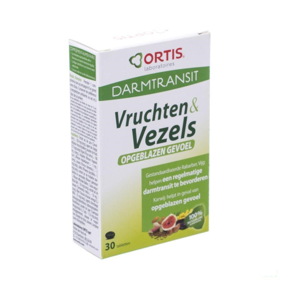 Ortis Vruchten & Vezels Opgeblazen Gevoel Tabl 30