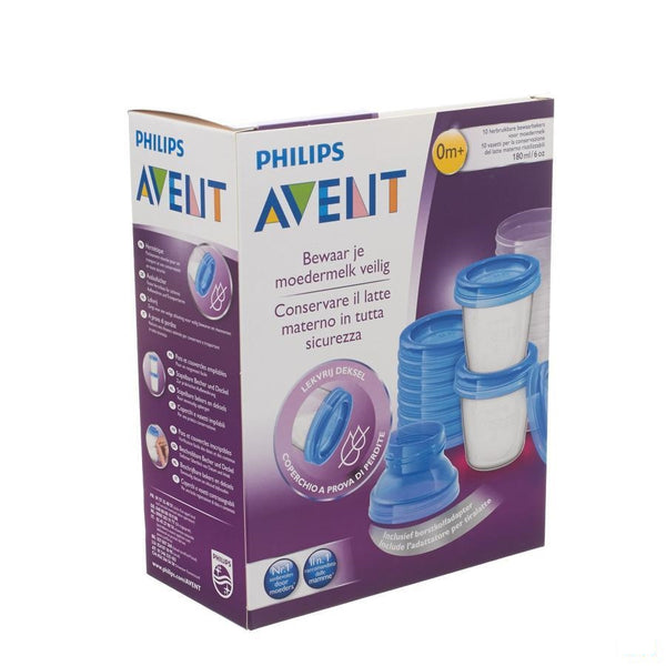 Avent Via Natural Moedermelk Bewaarbekerset - Bomedys - InstaCosmetic