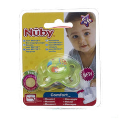 Nuby C Fopspeen Pp Silicoon Mini Brite Ovaal 6-18m
