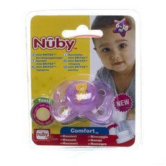 Nuby C Fopspeen Pp Silicoon Mini Brite Ovaal 6-18m