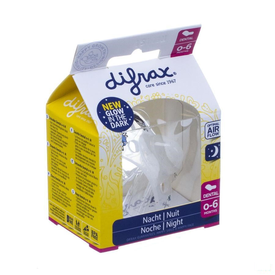 Difrax Fopspeen Dental 0-6 Nacht
