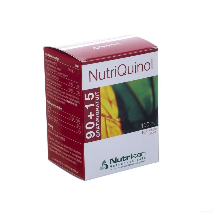 Nutriquinol 100mg Softgels 90+15 Gratis Nutrisan