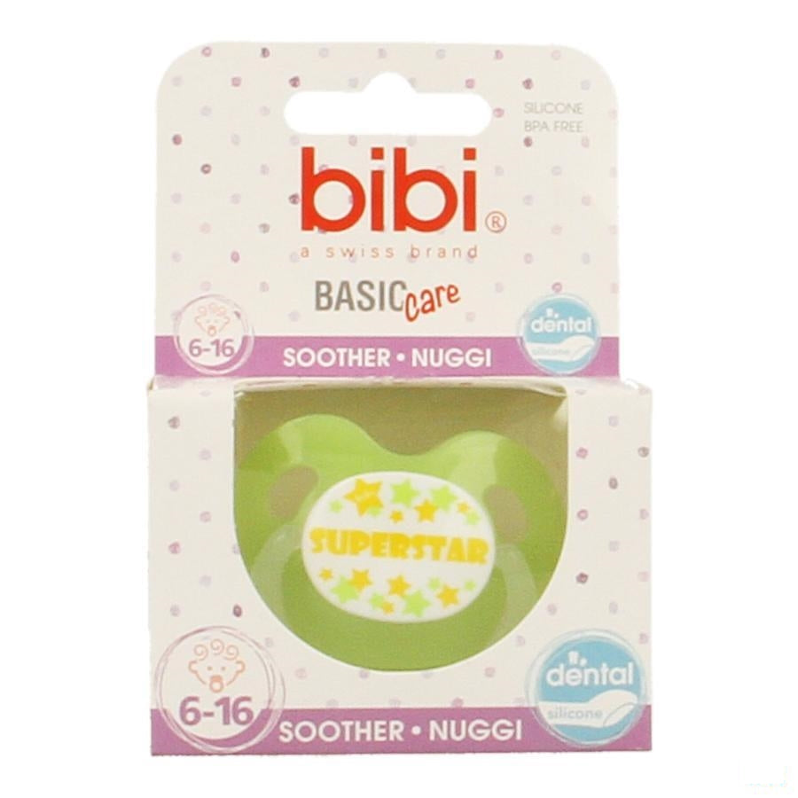 Bibi Fopspeen Superstar Groen Bc 6-16m