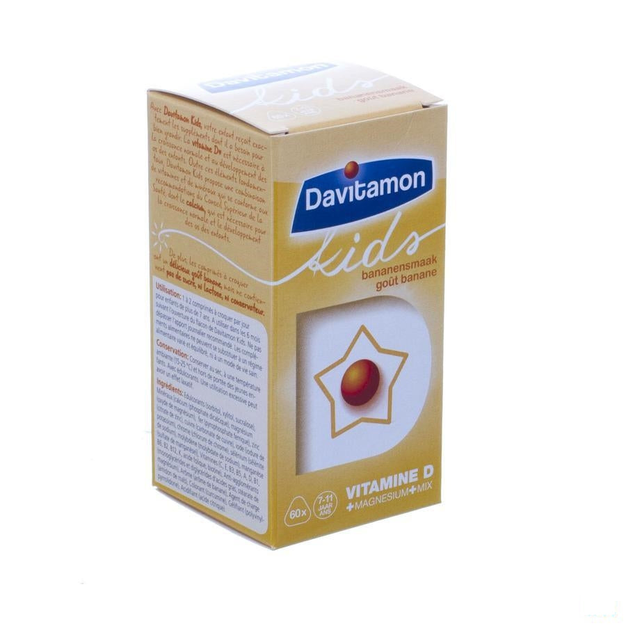 Davitamon Kids Banaan V1 Tabletten 60