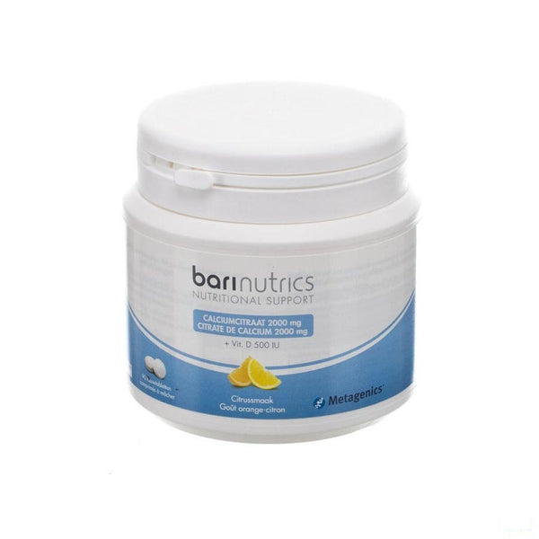 Barinutrics Calciumcitraat Citrus Kauwtabl 90 - Metagenics - InstaCosmetic