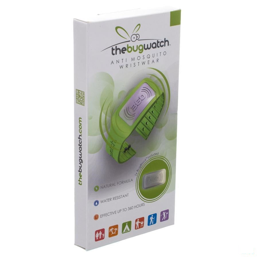 The Bug Watch Adult Armband Lime Green